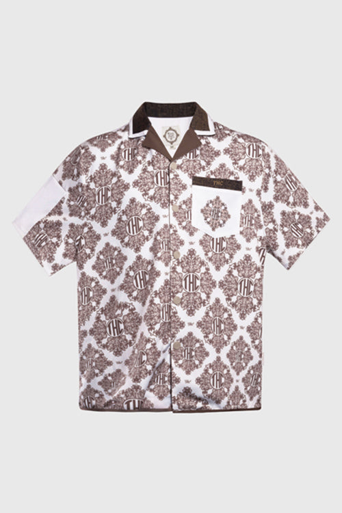 Baroque Pattern Oversized Shirt