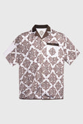 Baroque Pattern Oversized Shirt