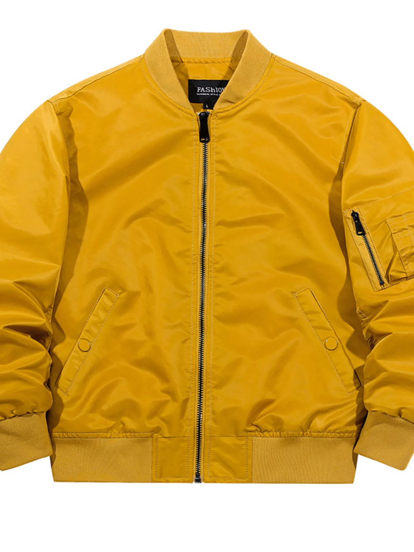 Men's Full Size Zip Up Long Sleeve Jacket Plus Size