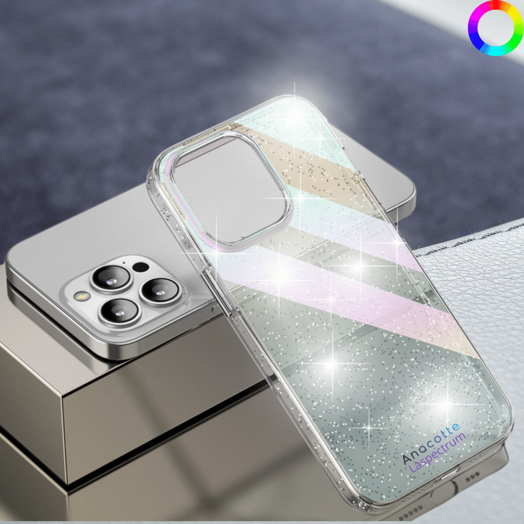 iPhone 14 Anacotte Laspectrum Anti-Yellowing Technology Holographic Gradient Phone Case