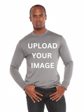 Custom Printed Men's Bamboo Viscose/Organic Cotton Long Sleeve T-Shirt