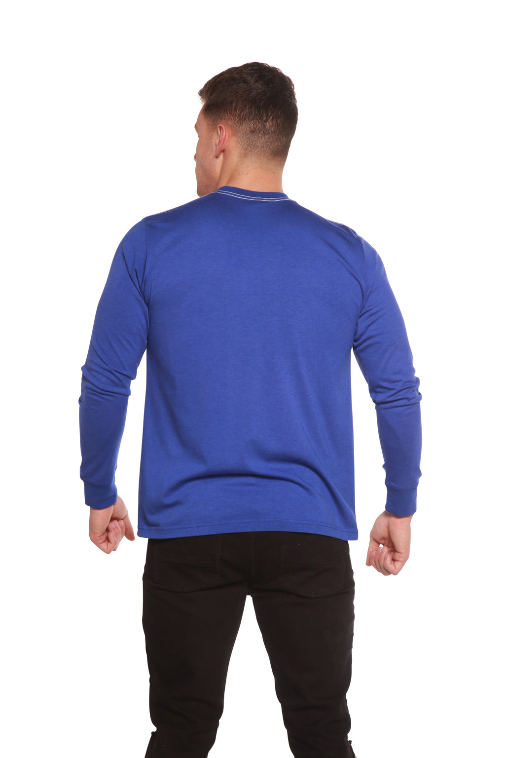 Custom Printed Men's Bamboo Viscose/Organic Cotton Long Sleeve T-Shirt