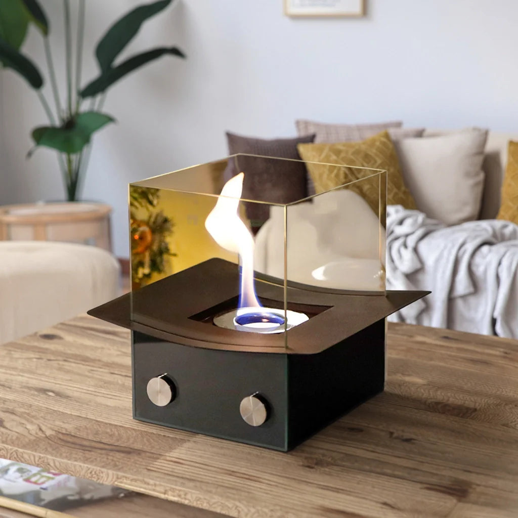 8" H Portable Tabletop Fireplace
